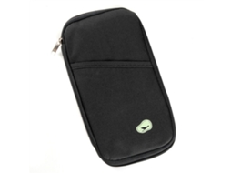 Porta passaporte com Carteira Integrada, Preto AQUAFORGE