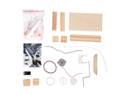 Mali conjunto de Materiais Gerador Elétrico Manual Diy Brinquedo Educacional para Crianças