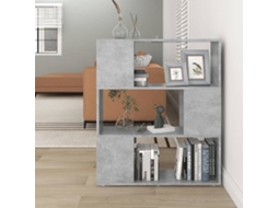Vidaxl Estante/divisória 80x24x94 Cm Contraplacado Cinzento-cimento