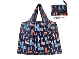 Sacola De Compras Dobrável De Nylon Reciclável, Ecológica E Amiga Da Cultura Local, Ideal Para Mulheres. Com Estampa Floral E Bolso Para Frutas E