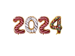 Balões Happy 2024 para Ano Novo LAXISCREED