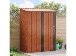 Vidaxl Abrigos De Jardim Castanho 153,5 X 86 X 200 Cm Metal
