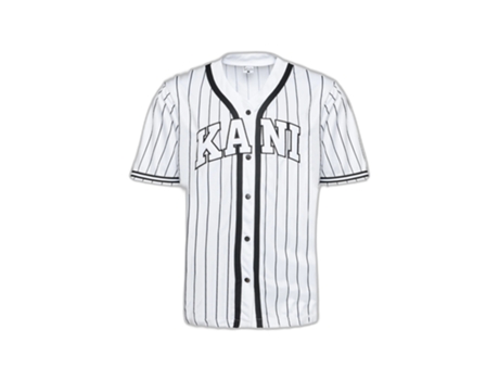T-Shirt Karl Kani Serif Pinstripe Baseball (Tam: L)