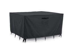 Set De Muebles De Jardim, Cobertura Da Mesa Resistente E Impermeável, Tamanho 48 Polegadas, Cor Cinza Espacial