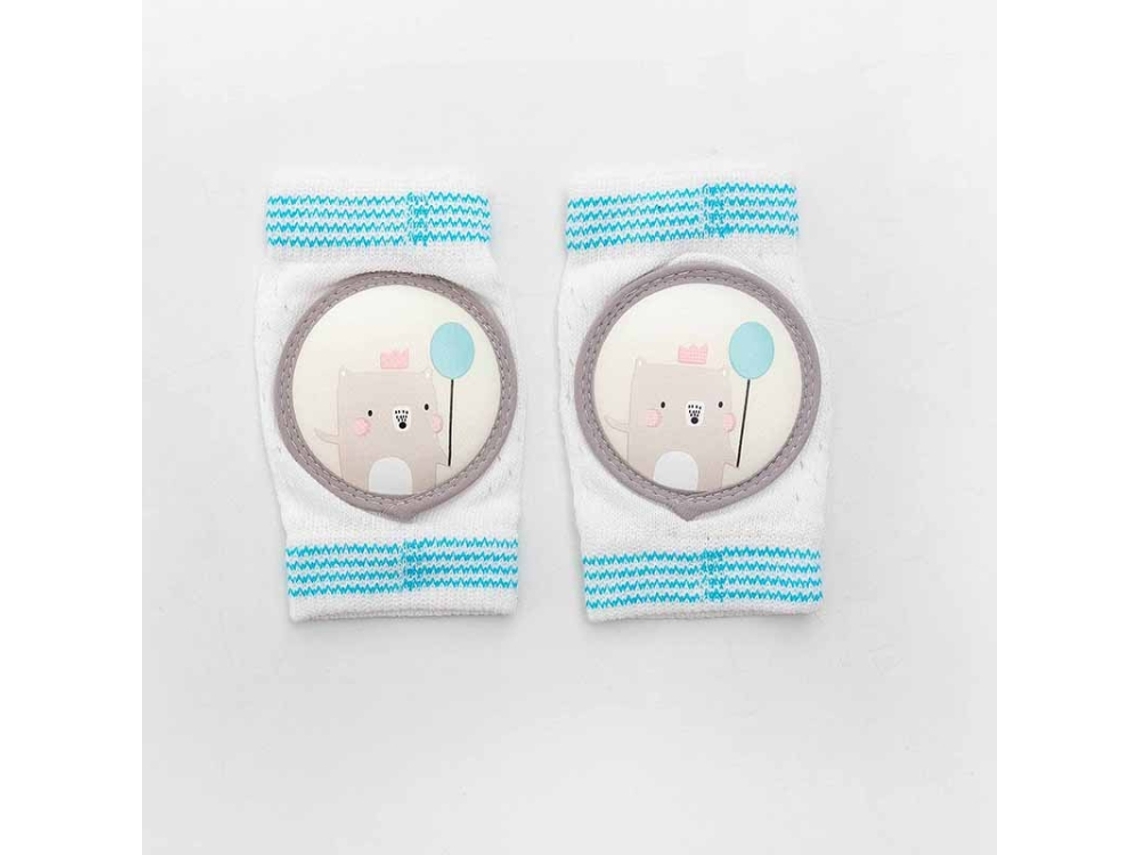 Joelheira Antideslizante e Respirável para Bebês Aprendizes de Caminhada Urso de Balão Azul XIAOMOYU