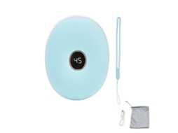 Aquecedor de Mãos Recarregável Duplo Lado Controle Inteligente Usb Azul | S/MARCA