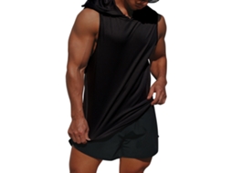 Colete de Moletom Business Sem Mangas para Homem para Basquete, Corrida e Fitness