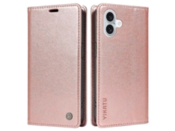 Yikatu Yk-006 Para Iphone 16 Plus Capa Magnética De Couro Com Absorção Automática