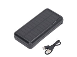 2026 bateria Solar Portátil 30000mah com Doble Puerto Usb para Camping e Trilhando Ao Ar Livre