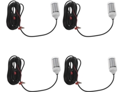 4 luzes LED subaquáticas SFUSHOS, 12V, 108 unidades, verde, iscas, atração de peixes