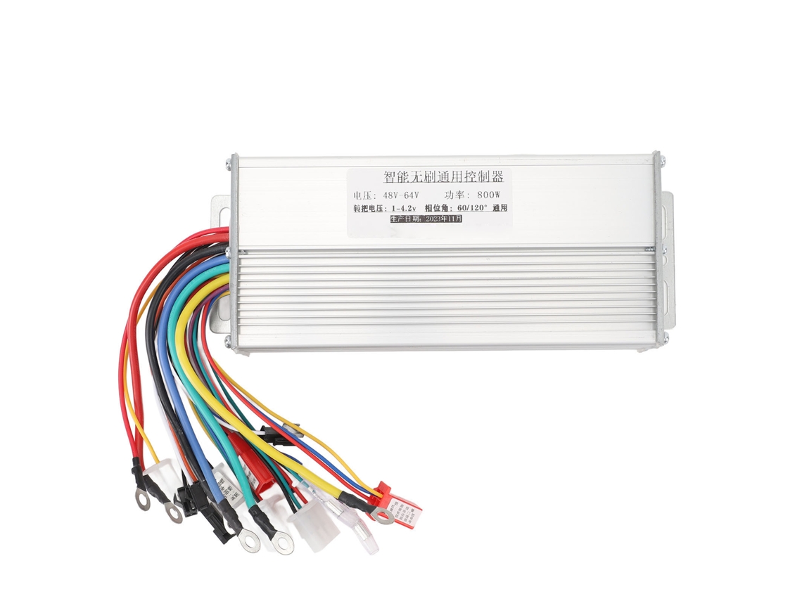 Controlador brushless 48v‑64v 800w, inteligente, IPX7, impermeável, para bicicletas elétricas, patinetes, triciclos S/MARCA