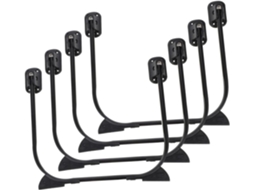 Kallory Conjunto De 4 Pés Mesa Metálicos Em Formato U, Resistentes E Pretos, Para Mesas De Centro, Escrivaninhas E