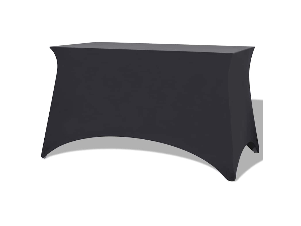 Vidaxl Capa Extensível Para Mesa 2 Pcs 243x76x74 Cm Antracite