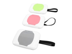Primerox 3pcs Dispensador de Toalhas Umedecidas Portátil para Bebê com Fecho Hook And Loop