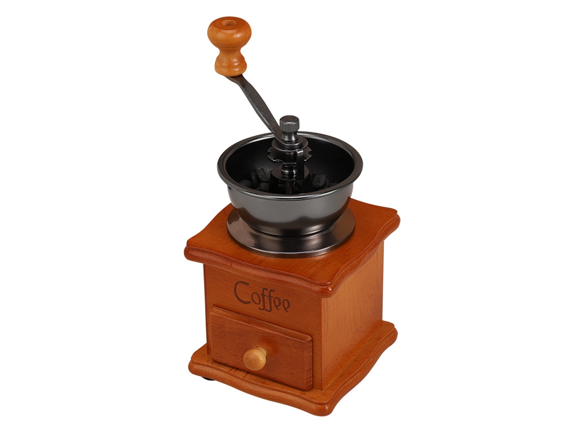 Moedor De Café Manual Retrô De Madeira Para Expresso E Café Filtrado