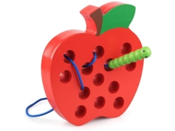 Sunshine Smile Jogo de Enfiar Abacaxi Jogo de Enfiar Madeira de Enfiar Montessori de Madeira Jogos de Enfiar Jogo de Viagem P JEDBESETZT