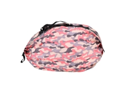 Bolsa de Armazenamento de Alta Capacidade, Ideal para Viagens, com Alça Única, Impermeável, para Compras e Uso Portátil. Cor: Camuflagem Rosa. GOKOCO