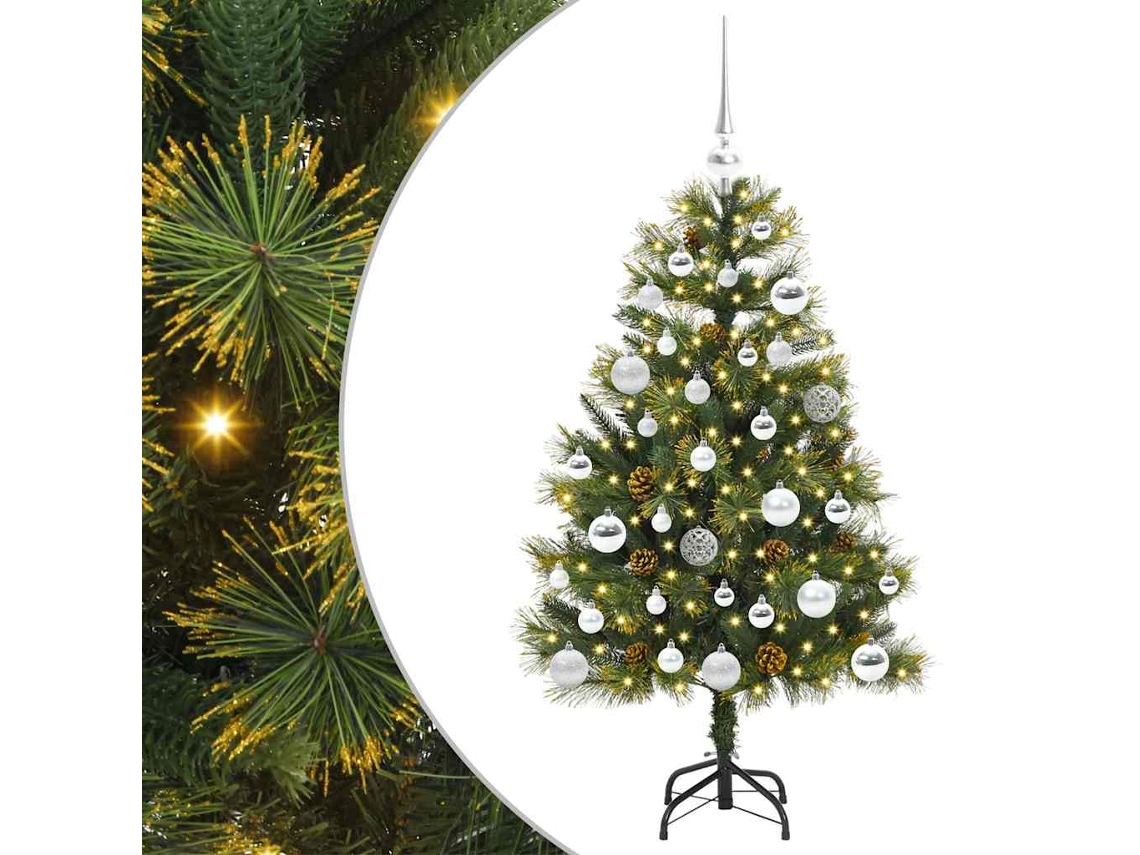 Conjunto 1 Árvore De Natal Artificial Vidaxl Verde Pvc (150 Cm)