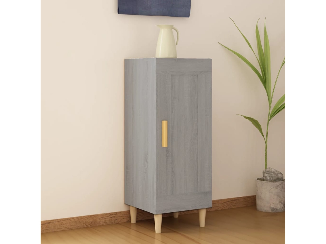 Vidaxl Aparador 34,5x34x90 Cm Derivados De Madeira Sonoma Cinzento