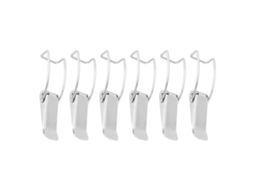 Pestillos De Pestillo De Cerradura Dk019 Para Tapa De Olla Sin Vapor, Acero Níquelado, 6 Piezas