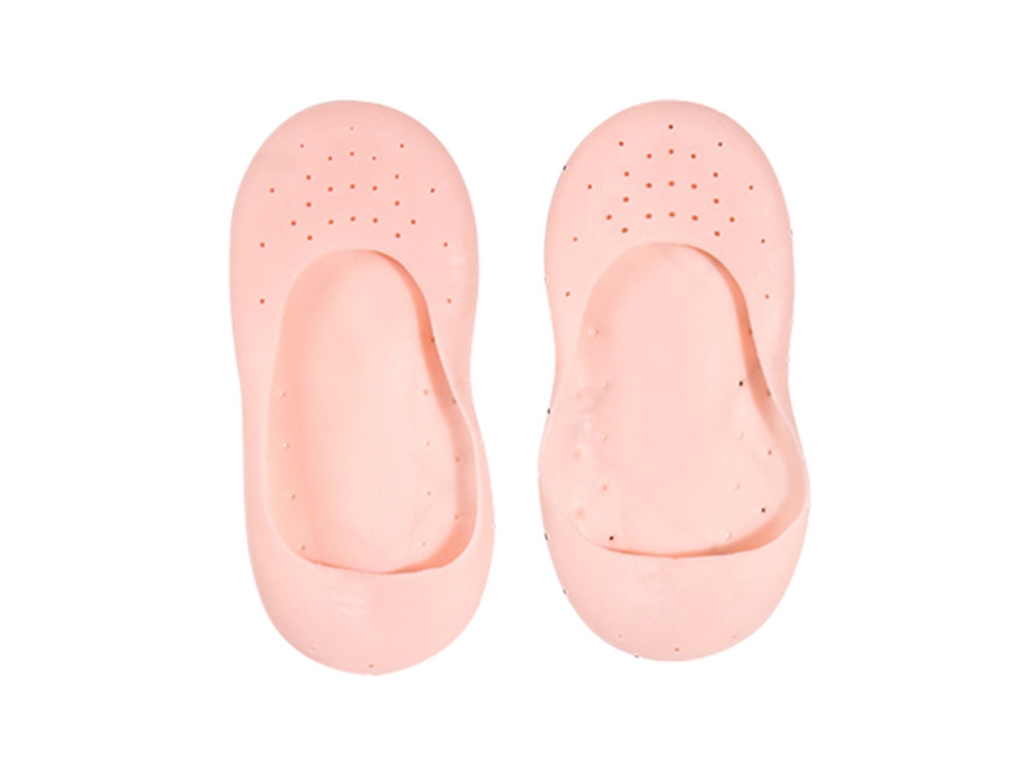 MEOIRUERY Meias Hidratantes Em Gel De Silicone Reutilizáveis Com Travesseiro Para Calcanhar