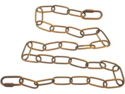 Corrente De Ferro Dourado Resistente Para Lustres Com Bordas Lisas,