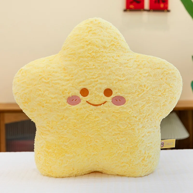Almofada Decorativa/de Sofá em Formato de Estrela para Adultos MDUG (amarela, 50 Cm)