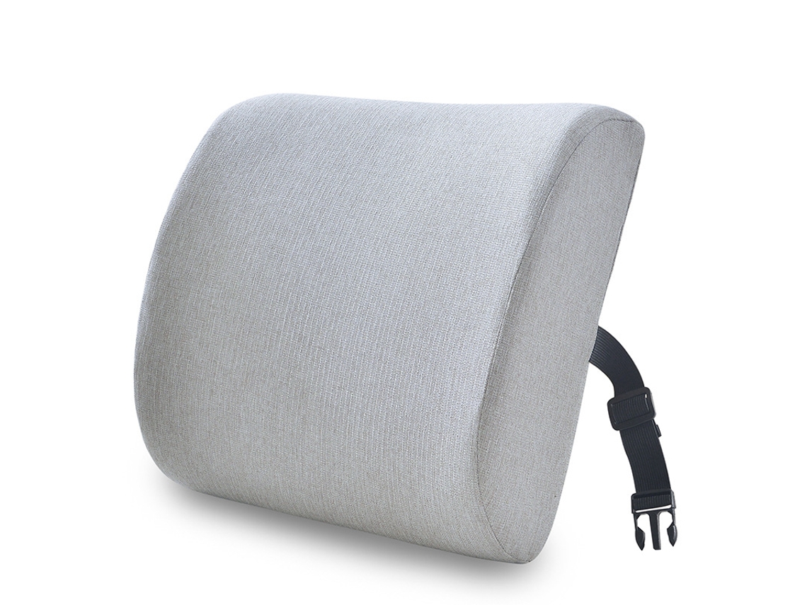 Lurelia Almofada Lombar Para Cadeira E Costas Ergonómico Respirável Cinza V1018