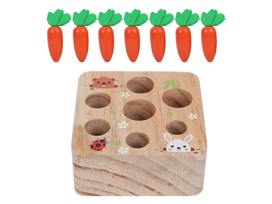 Mali brinquedo Educativo de Cenoura Simulation Jogo de Correspondência para Bebê Aprendizagem Precoce