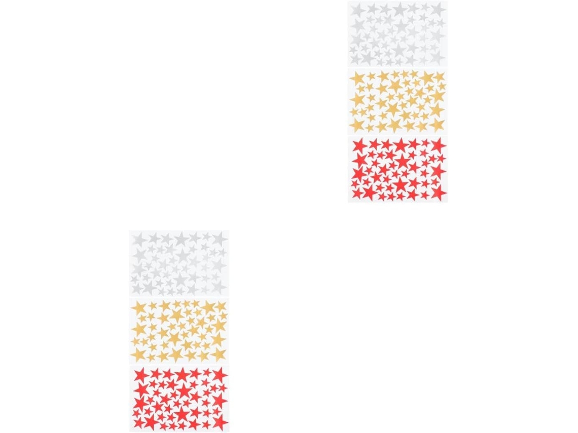 Conjunto De 6 Adesivos De Parede Dourados E Prateados, Decorações Coloridas Para Sala De Estar.