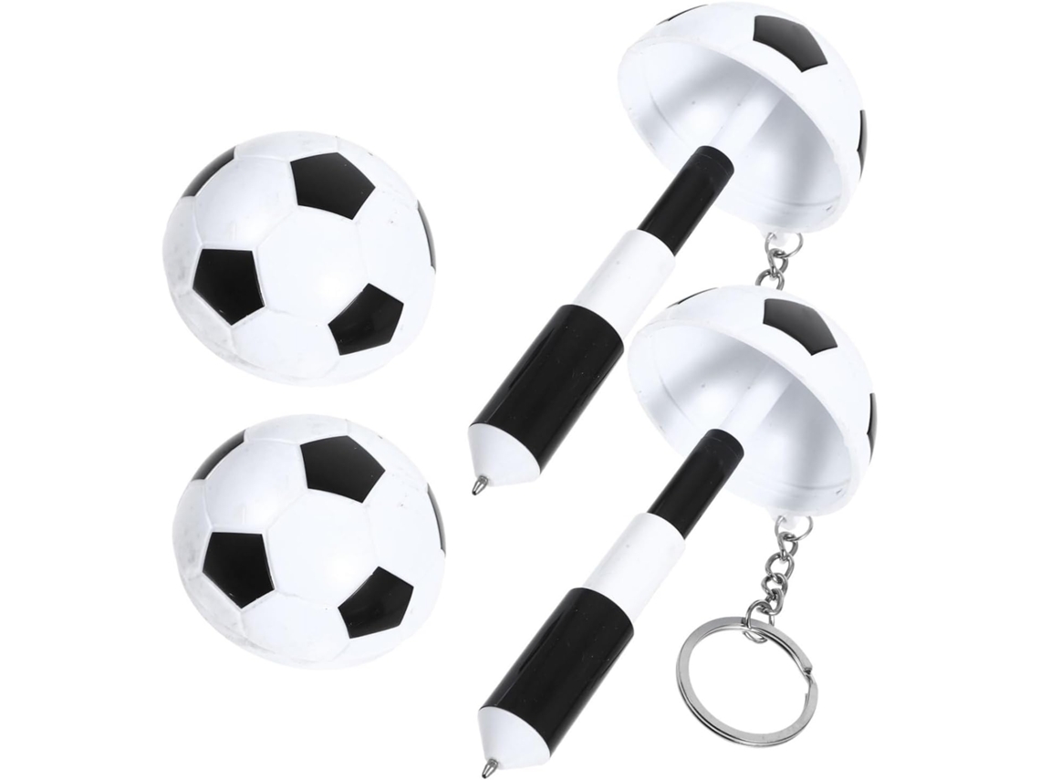 Canetas Esferográficas De Futebol Com Chaveiro, Extensíveis, Para