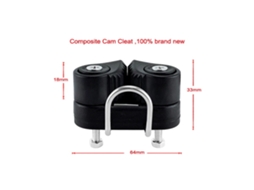 Mali cleat de Câmera para Veleiro Kayak Equipamento Pilates com Anel Guia Entrada Rápida Nylon
