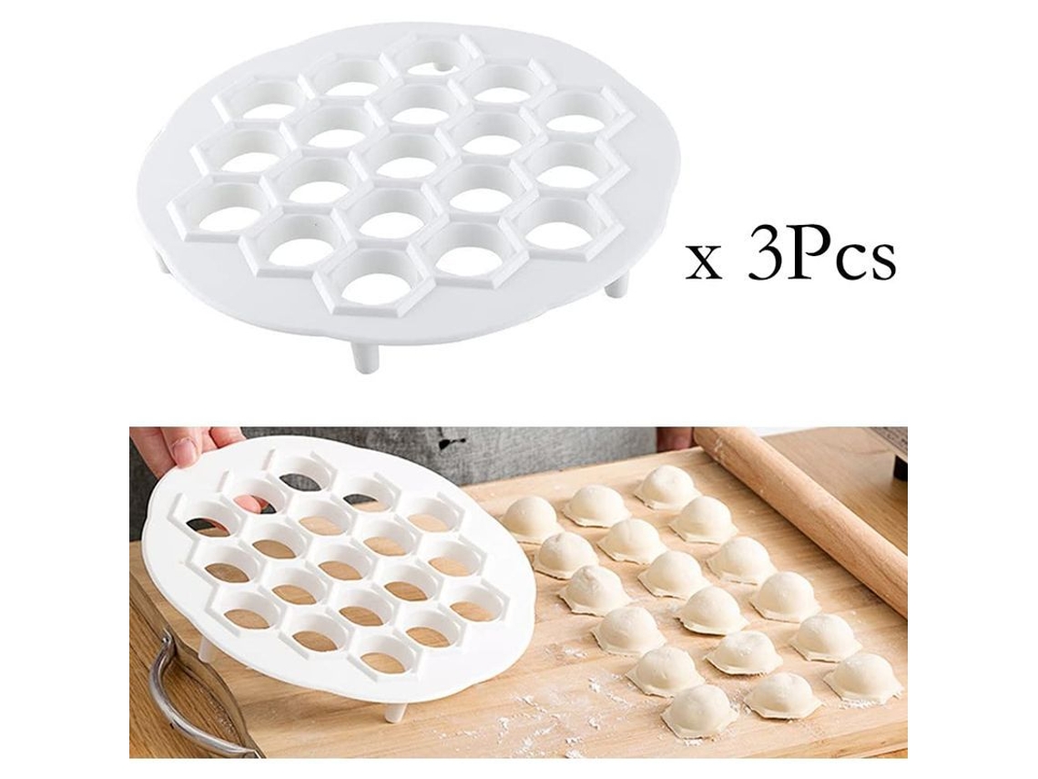 2026 3 Moldes de Empanadas, Herramientas Diy de Cocina Con 19 Agujeros, Duraderos Y Fáciles de Limpiar para Empanadas Y Raviolis