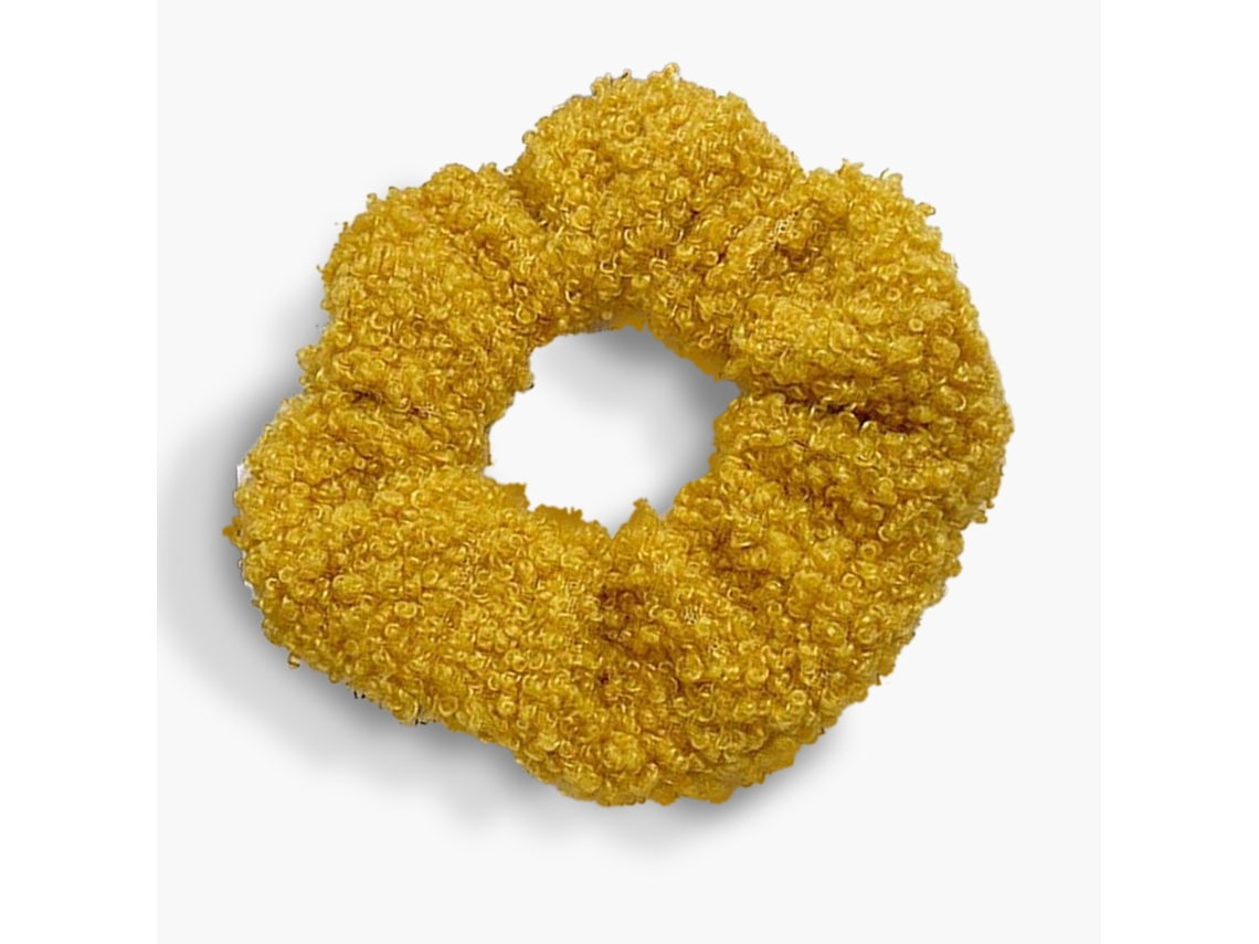 Coruja De Lã Para O Cabelo Em Chenille Doce Cosy Chic Amarelo