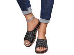 2026 sandálias Wedge para Mulher com Pedras Rhinestone Brilhantes para Praia e Passeios