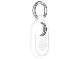 Capa Para Samsung Galaxy Smarttag 2 Location Tracker Protetora De Silicone Portátil Branca