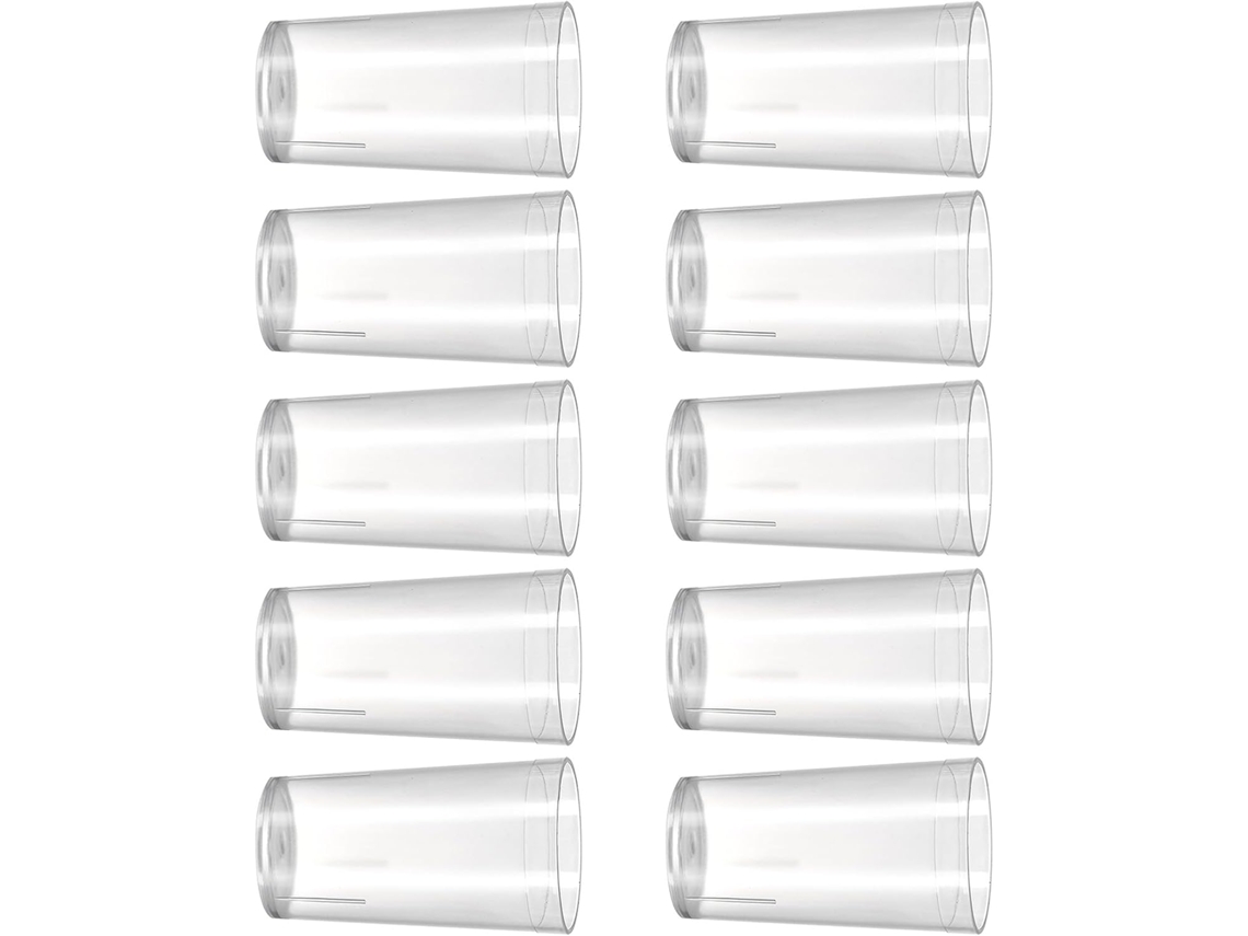 Conjunto De 10 Copos De Plástico Reutilizáveis, Para Água, Próprios Para Lava-louças, Textura Em Pvc,