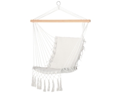 Cadeira Suspensa de Balanço Algodão (branco, 120kg, Interior/exterior)