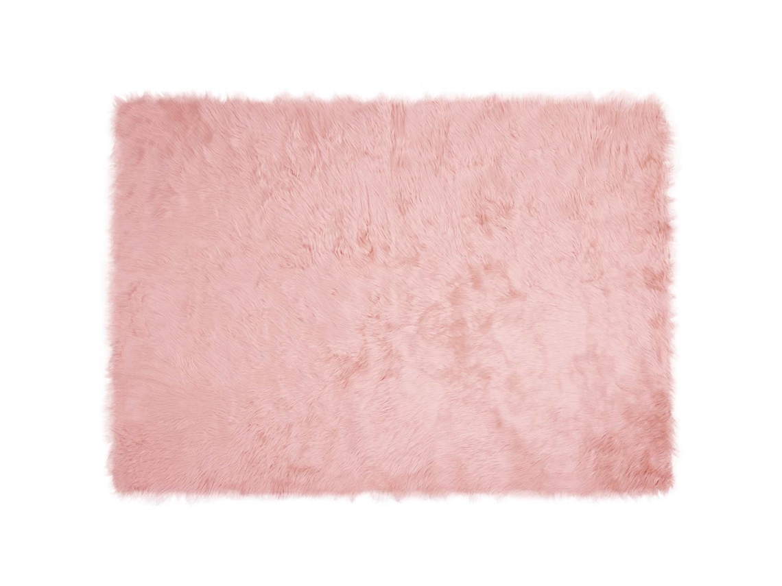 Conjunto 1 Tapete Vidaxl Rosa Poliéster (120 X 170 Cm)