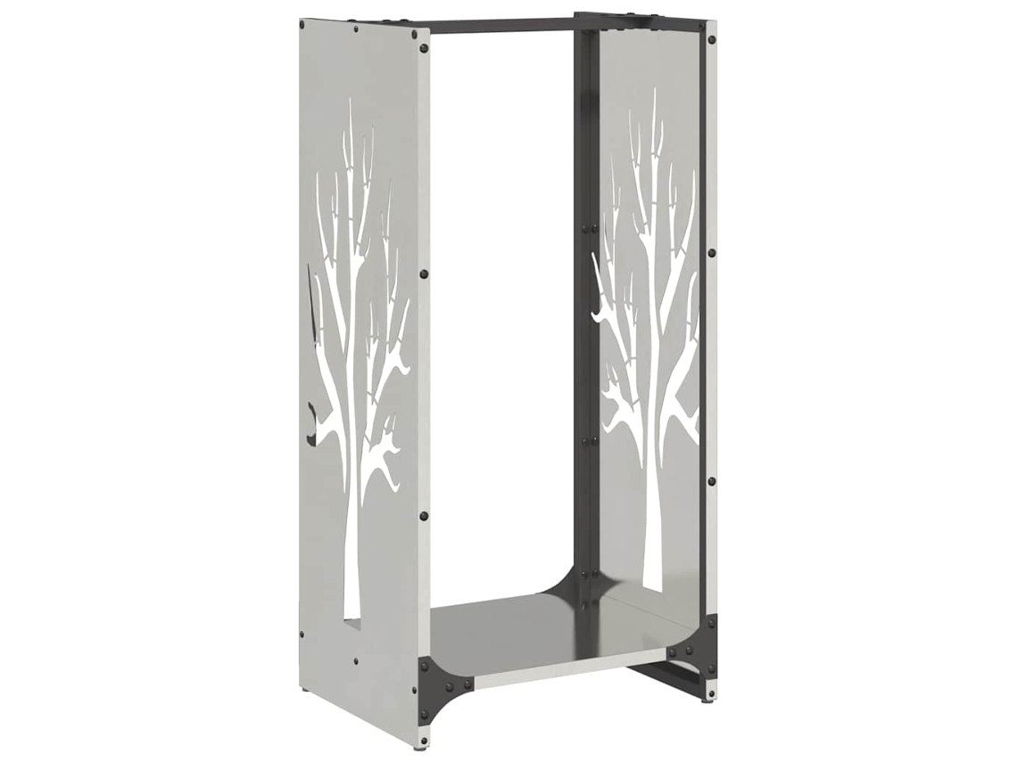 Firewood Rack, Firewood Racks Vidaxl Prateado Aço Inoxidável (n/a)