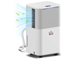 Desumidificador 10l Dia, 3 Modos, Timer 24h, 12m², 2l,, Silencioso e Seguro. Branco