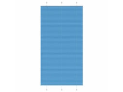 Vidaxl Azul Plissada Cega 105x200 Cm Largura Tecido 104,4cm Poliéster