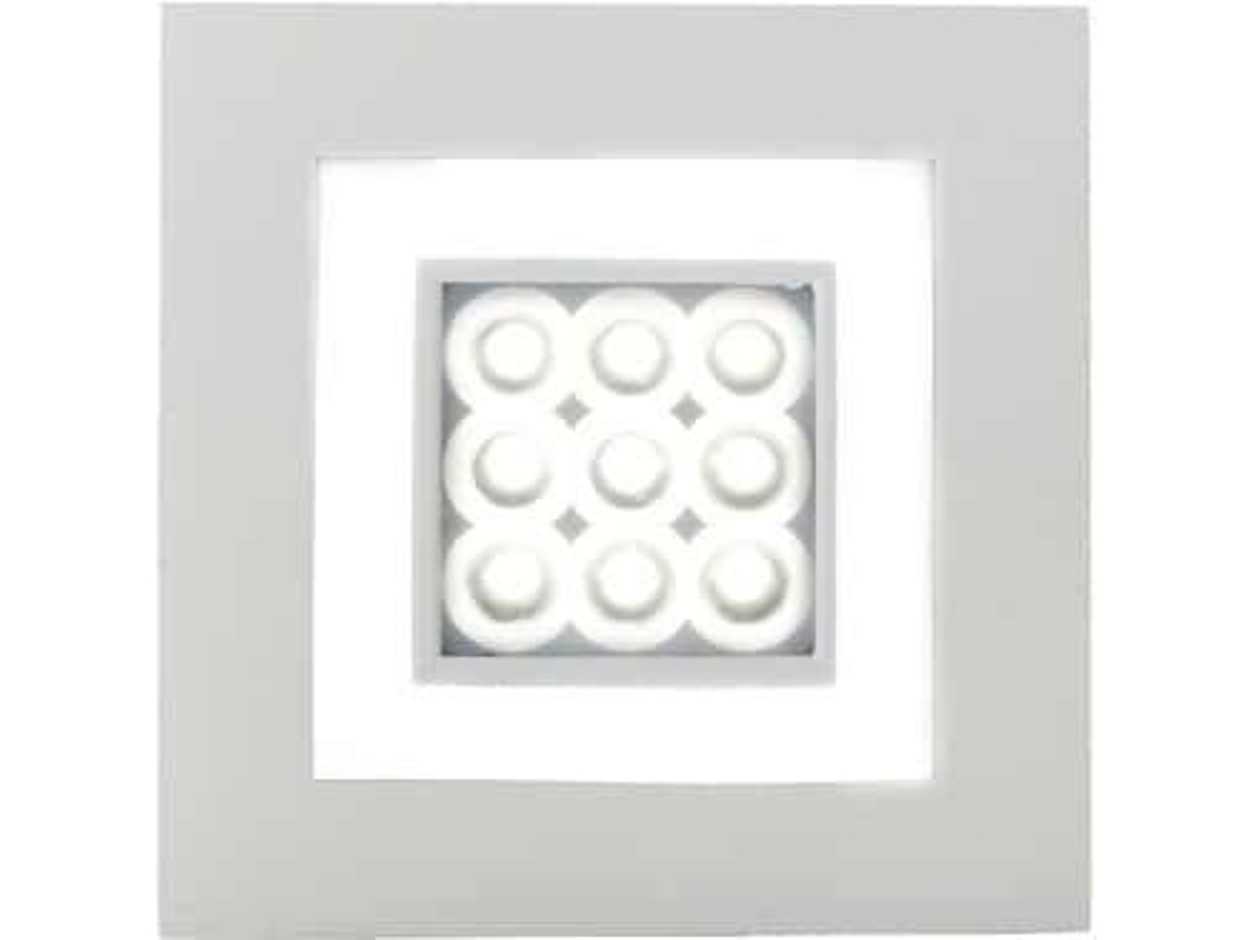 Candeeiro de Teto Embutida CRISTALRECORD Focus (Branco - LED - 9+3 - Alumínio)