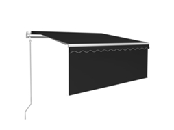 Toldo retrátil VIDAXL Antracite Alumínio (3,5x2,5 m)