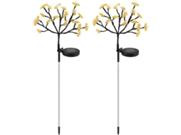 Conjunto de 2 Luzes Solares para Jardim SFUSHOS