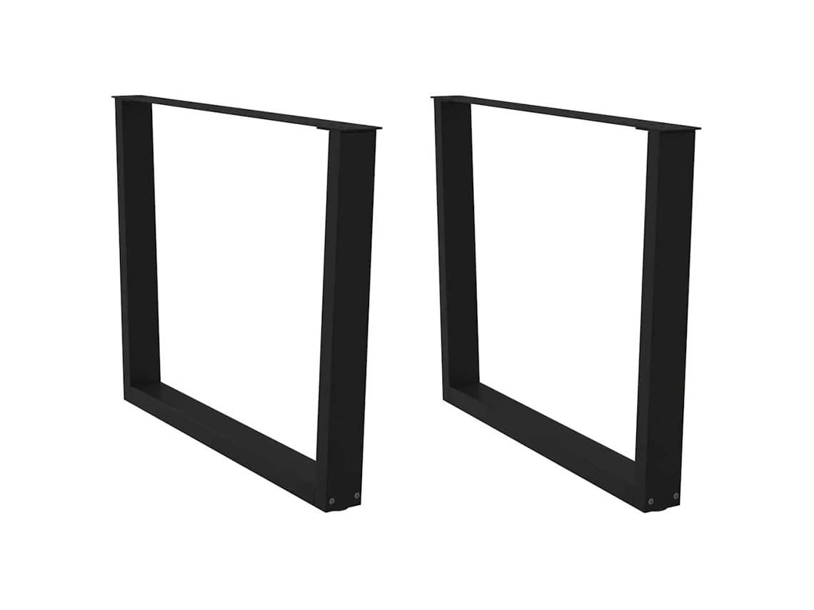 Dining Table Leg, Dining Table Legs Vidaxl Preto Aço (100 X (72-73.3) Cm)