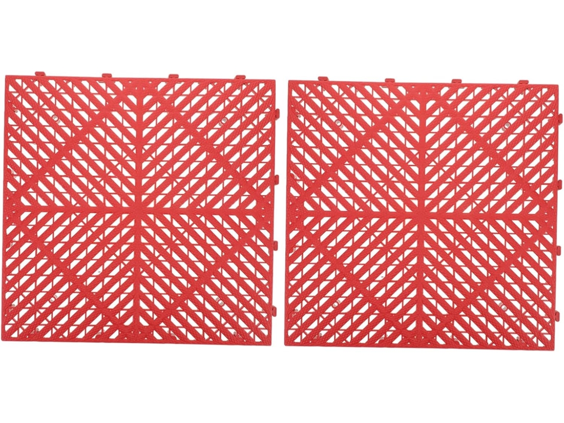 Conjunto de 2 Grelhas para Lavagem de Carros, Ladrilhos Perfurados para Piso Externo, Encaixáveis e Antiderrapantes. SFUSHOS
