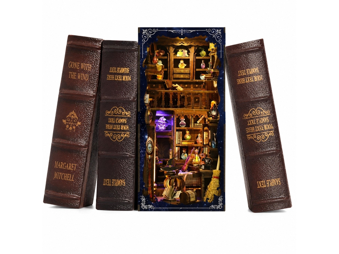 Kit De Miniatura 3d Em Madeira Para Montar (botica Mágica)