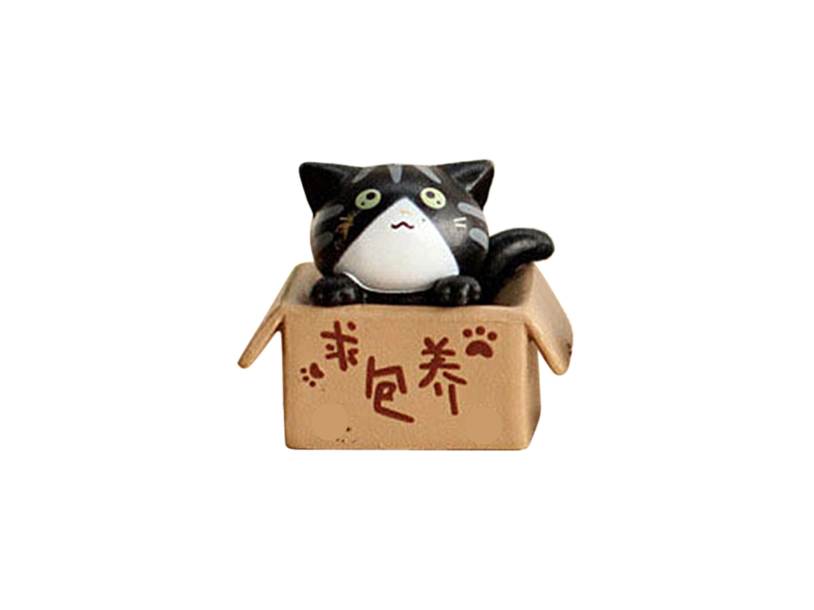 Ornament De Gato Pequeno Decoração Paisagem Miniatura