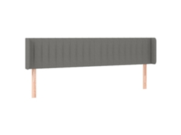 Headboard, Headboards Vidaxl Cinzeto Tecido (163 X 16 X 78/88 Cm)